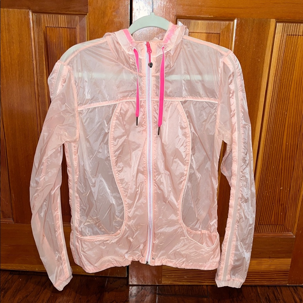 lululemon athletica Zip-up Pink Rain Jacket